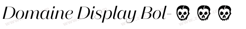 Domaine Display Bol字体转换